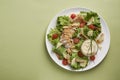 Chicken salad with dressing Royalty Free Stock Photo