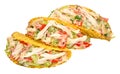 Chicken And Salad Filled Tacos Royalty Free Stock Photo