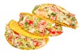 Chicken And Salad Filled Tacos Royalty Free Stock Photo