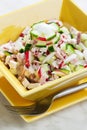 chicken salad with radishes and cucumber