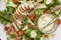 Chicken salad with dressing Royalty Free Stock Photo