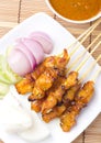 Chicken Satay Royalty Free Stock Photo