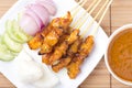 Chicken Satay Royalty Free Stock Photo