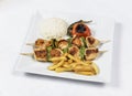 Chicken Satay Royalty Free Stock Photo