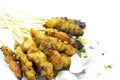 Chicken satay. Traditional Malay food