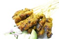 Chicken satay. Traditional Malay food
