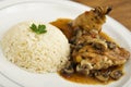 Chicken Saute Chasseur Royalty Free Stock Photo