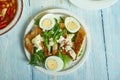 Chicken schnitzel Caesar Royalty Free Stock Photo