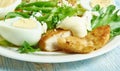 Chicken schnitzel Caesar Royalty Free Stock Photo