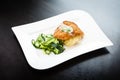 Chicken schnitzel with mashed potatoes Royalty Free Stock Photo
