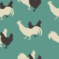 Chicken seamless pattern Royalty Free Stock Photo