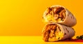 Chicken shawarma banner. Generate Ai