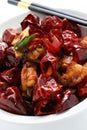 Chicken with sichuan chili peppers