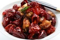 Chicken with sichuan chili peppers