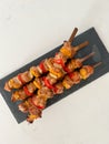 Chicken skewers Royalty Free Stock Photo