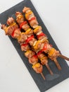 Chicken skewers Royalty Free Stock Photo