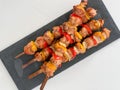 Chicken skewers Royalty Free Stock Photo