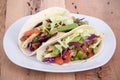 Chicken soft taco Royalty Free Stock Photo