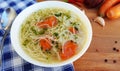 Chicken soup with noodles