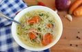 Chicken soup with noodles