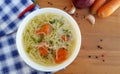 Chicken soup with noodles