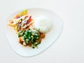 Chicken Soup with Salad and Fresh Salad and Served with Rice.