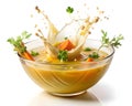 Chicken Soup with Splashing Broth