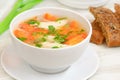 Chicken soup with vegetables