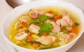 Chicken soup with vegetables