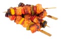 Chicken And Spicy Chorizo Kebabs Royalty Free Stock Photo