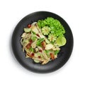 Chicken Spicy Salad with vegetables dish Thaicuisine Fusion Healthy Cleanfood and Dietfood