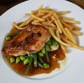 Chicken Steak And French Fries