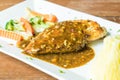 chicken steak with mashed potato Royalty Free Stock Photo