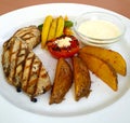 Chicken Steak and Potato Wedges