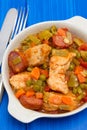Chicken stew with vegetables Royalty Free Stock Photo