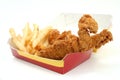 Chicken Strips and Fries Royalty Free Stock Photo
