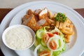 Chicken strips and fries combo