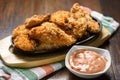 Chicken strips - meat in crispy batter Royalty Free Stock Photo