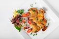 Chicken Tabaka, caucasian cuisine Royalty Free Stock Photo