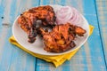 Chicken tandoori or barbecue chicken leg Royalty Free Stock Photo