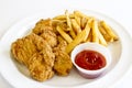 Chicken Tenders and Fries Royalty Free Stock Photo