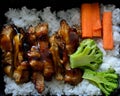 Chicken teriyaki with rice