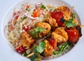 Chicken Tikka with Couscous Salad Royalty Free Stock Photo