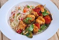Chicken Tikka with Couscous Salad Royalty Free Stock Photo