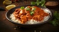Chicken Tikka Masala, rice, Delectable Indian Cuisine