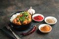 Chicken tikka masala traditional Asian spicy meat food Royalty Free Stock Photo