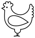 Chicken - vector icon