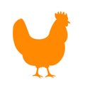 Chicken vector icon Royalty Free Stock Photo