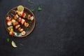 Chicken and Vegetable Skewers Royalty Free Stock Photo