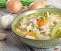 Chicken vegetable Soup Royalty Free Stock Photo